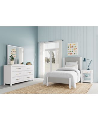 Furniture - Catriona 3pc Bedroom Set (Twin Upholstered Bed, Dresser & Open Nightstand), Created for Macy's