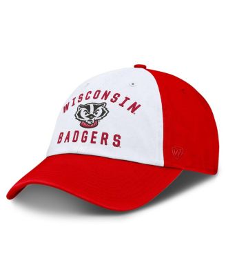 Top of the World - Men's White/Red Wisconsin Badgers Weston Adjustable Hat