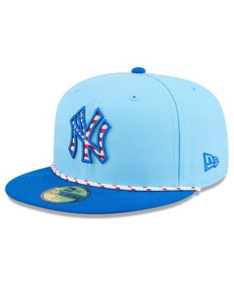New Era - Men's Light Blue/Blue New York Yankees 2025 Fourth of July 59FIFTY Fitted Hat