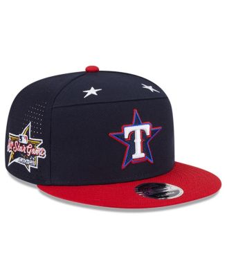 New Era - Men's Navy/Red Texas Rangers 2025 MLB All-Star Game Workout Side Patch 9FIFTY Snapback Hat