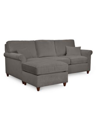 Furniture - Lidia Fabric 2-Pc. Sectional Sofa with Storage Chaise, Only At Macy's