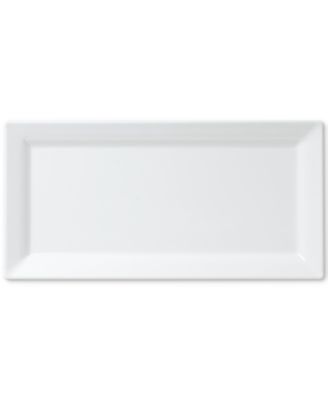 Q Squared - Diamond White 14" x 7" Small Rectangle Platter