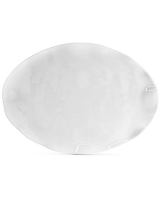 Q Squared - Ruffle Melamine 14" x 10" Small Oval Platter