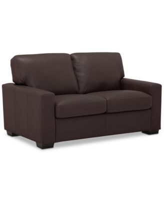 Furniture - Ennia 59" Leather Loveseat