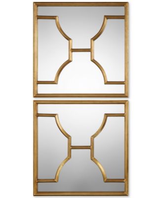 Uttermost - Misa Gold Square Mirrors, Set of 2