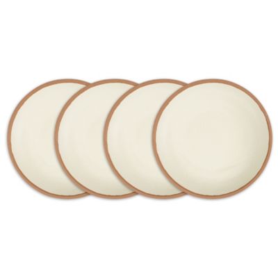 Q Squared - Potter Terracotta 8" Melaboo 4-Pc. Salad Plate Set