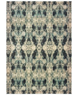 Oriental Weavers - Raleigh 5507B Gray/Blue 6'7" x 9'6" Area Rug