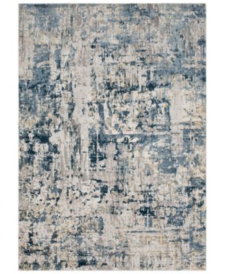 Livabliss - Quatro QUA-2303 Denim 6'7" x 9'6" Area Rug