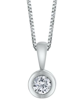 Sirena - Diamond (1/10 ct. t.w.) Energy Pendant in 14k White, Yellow or Rose Gold
