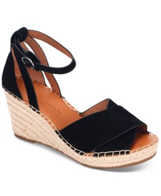 Gentle Souls - Women's Charli Ankle-Strap Espadrille Wedge Sandals