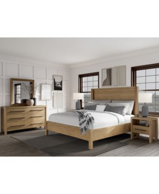 Furniture - Davie King 3-Pc. Set (Panel Bed, Dresser & 1-Drawer Nightstand)