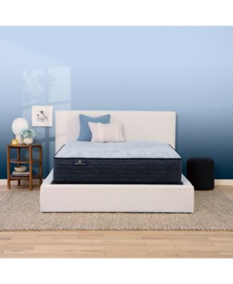 Serta - Perfect Sleeper Blue Lagoon Night 13" Plush Mattress Set, Queen Split