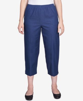 Alfred Dunner - Petite Pull-On Capri Jeans