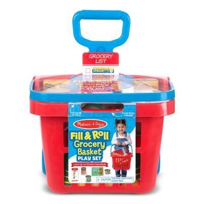 Melissa and Doug - Fill & Roll Grocery Basket Play Set