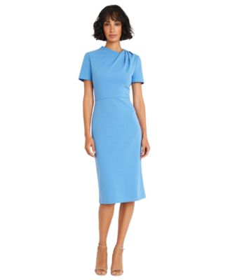 Maggy London - Women's Shirred-Shoulder Sheath Dress