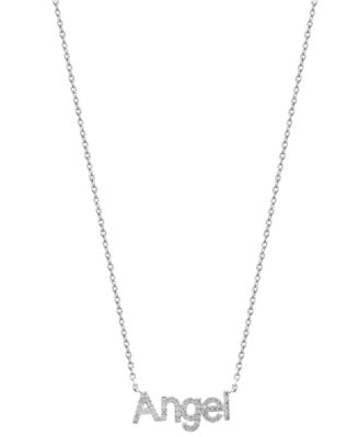 EFFY Collection - Diamond Happy 18" Pendant Necklace (1/5 ct. t.w.) in Sterling Silver