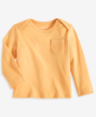 First Impressions - Baby Boys Long-Sleeve Lap-Shoulder Solid Top