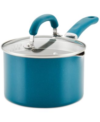 Rachael Ray - Create Delicious Aluminum Nonstick 2-Qt. Saucepan with Straining Lid