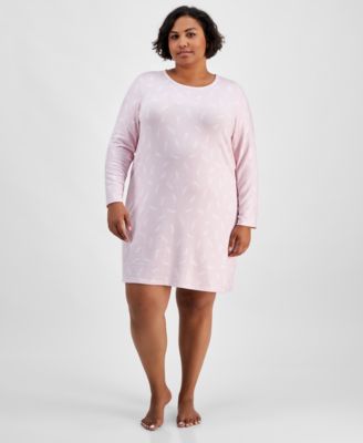 Charter Club - Plus Size Soft Knit Printed Sleepshirt
