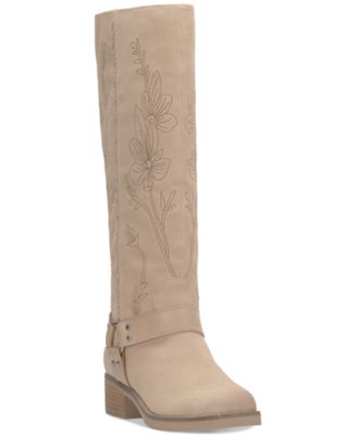 Lucky Brand - Women's Kujon Tall Embroidered Floral Stitch Western Boots