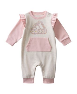 adidas - Long Sleeve French Terry Ruffle Sleeve Coveralls