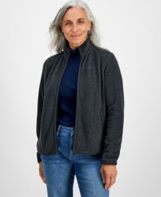 Style & Co - Petite Polar Fleece Zip-Front Jacket