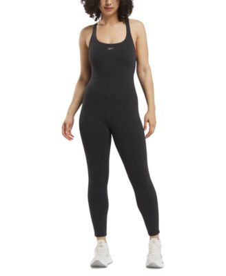 Reebok - Women's Strappy-Back Sleeveless 7/8 Bodysuit