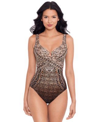 Miraclesuit - Women's Cappadocia Printed Tummy-Control One-Piece Swimsuit