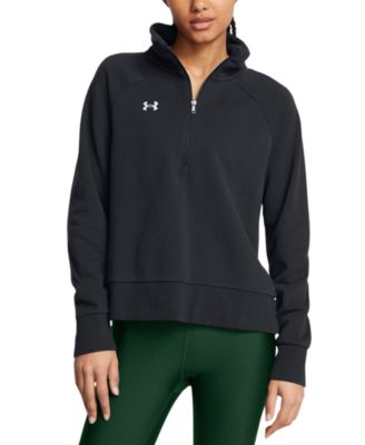 Under Armour - Women's Rival Textured-Fleece Half-Zip Top
