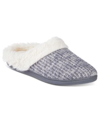 Isotoner Signature - Women's Caroline Sweater Rib-Knit Clog Slippers