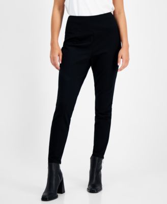 Bar III - Petite High Waist Pull-On Ponte Leggings