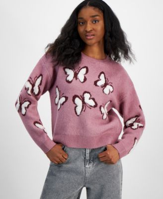 Hooked Up by IOT - Juniors' Over It Crewneck Sweater