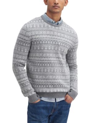 Barbour - Men's Stonebeck Classic-Fit Fair Isle Wool Crewneck Sweater