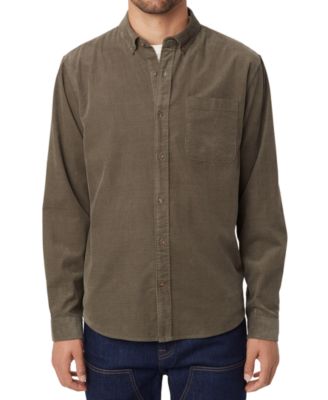 Frank And Oak - Men's Relaxed-Fit Button-Down Corduroy Shirt