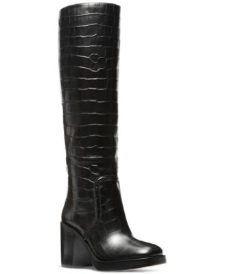 Michael Kors - Women's Hayden Croc-Embossed Boots