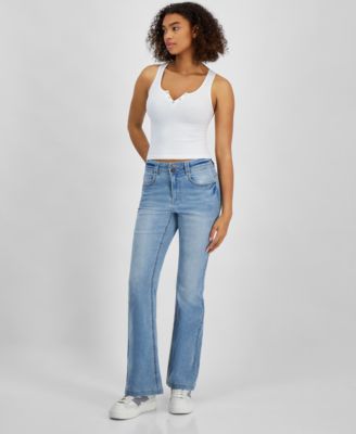 Dollhouse - Juniors' High-Rise Flare-Leg Jeans