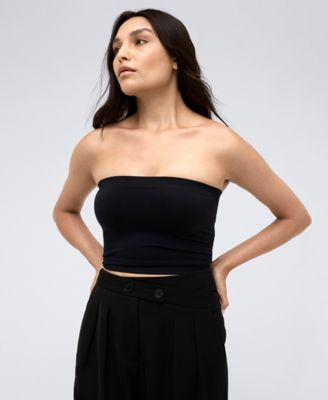 Kenneth Cole - Women's Seamless Cropped Tube Top