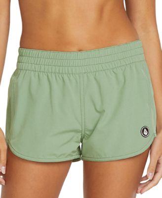 Volcom - Juniors' Simply Solid Swim Cover-Up Shorts