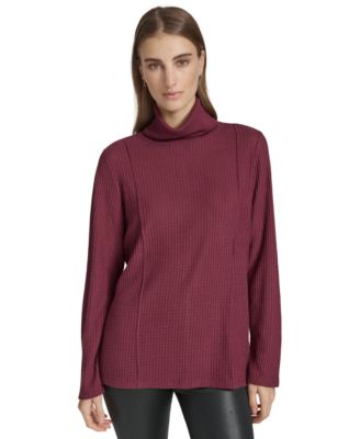Marc New York - Women's Brushed Waffle Turtleneck Tunic