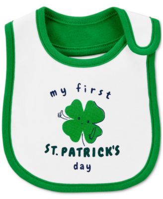 Carter's - Baby First St. Patrick's Day Printed Cotton Bib