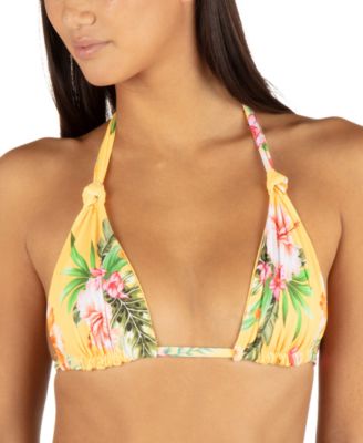 Hurley - Juniors' Malia Rib Soft Triangle Bikini Top