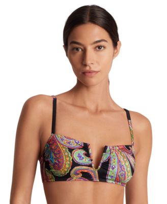 Lauren Ralph Lauren - Women's Paisley-Print U-Wire Bikini Top