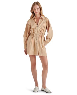 Steve Madden - Women's Aledo Striped Zip-Front Dress