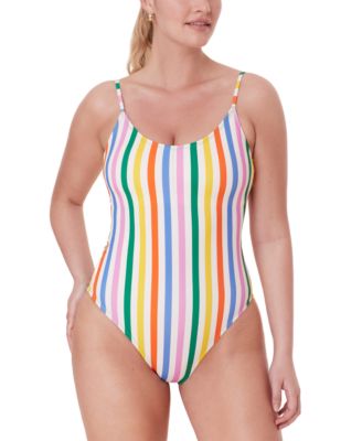 Andie - Women's Amalfi Striped Scoop-Neck One-Piece Swimsuit