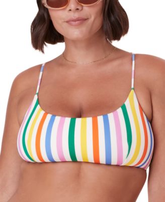 Andie - Women's Fiji Striped Bikini Top