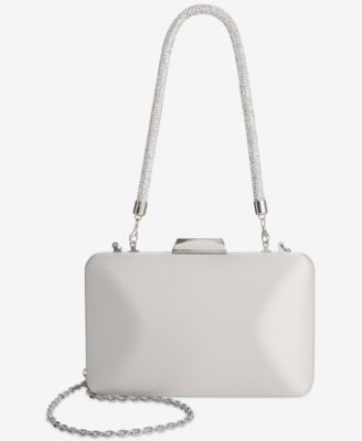 I.N.C. International Concepts - Crystal Top Handle Mini Satin Frame Bag