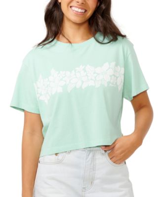 Rip Curl - Juniors' Waikiki Short-Sleeve Cropped T-Shirt