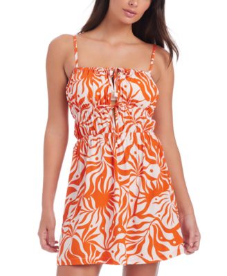Sanctuary - omen's Front-Tied Mini Dress Cover-Up