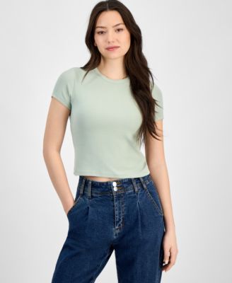 Self Esteem - Juniors' Ribbed Baby T-Shirt