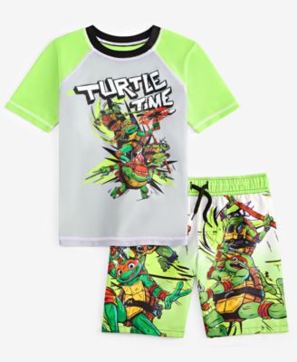 Dreamwave - Little Boys TMNT Rash Guard & Swim Trunks Two-Piece Swimsuit